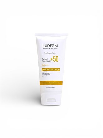 LUDERM Broad Spectrum SPF 50 Sun Protection Cream for All Skin Types, 75ml
