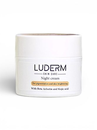 Luderm Skin Care Night Cream for Pigmentation & Brightening with Beta Arbutin & Kojic Acid