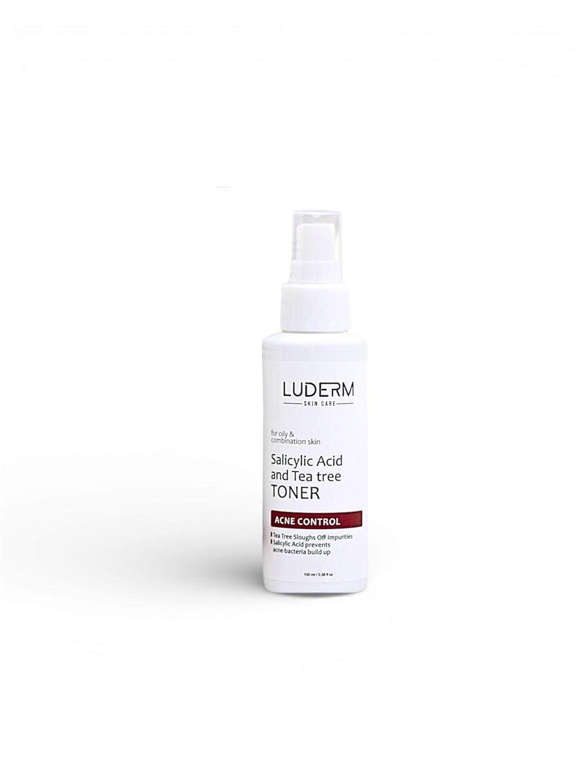 Salicylic Acid Tea Tree Toner by Luderm - Acne Treatment for Oily/Combination Skin