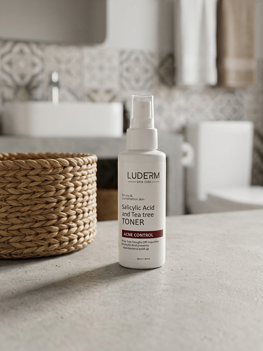 Salicylic Acid Tea Tree Toner by Luderm - Acne Treatment for Oily/Combination Skin - Image 4